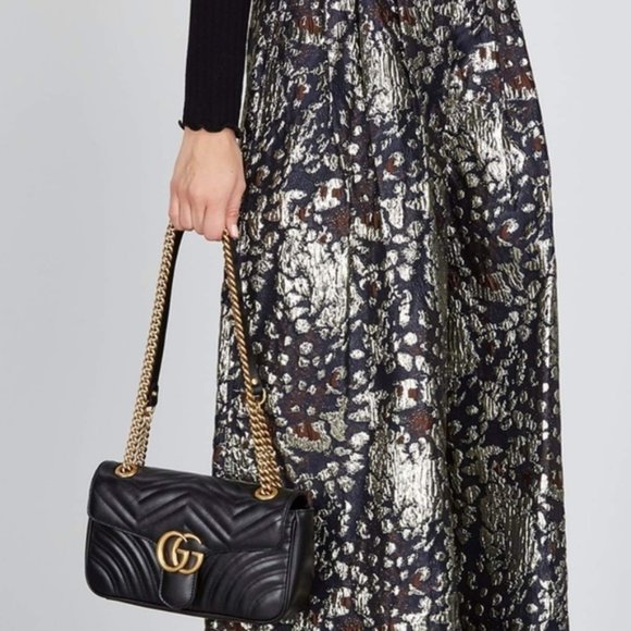 Gucci Small Marmont Black Crossbody Bag Brand New - Picture 11 of 12